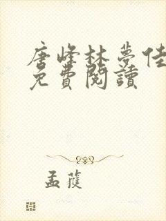 唐峰林梦佳小说免费阅读