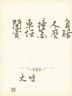 开车撞人负次要责任怎么赔