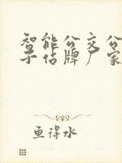 智能公交公交电子站牌厂家