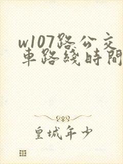 w107路公交车路线时间表