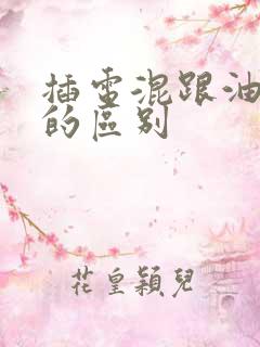 插电混跟油电混的区别