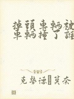 掉头车辆被直行车辆撞了谁的责任