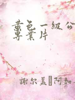 黄色一级公交车专业片