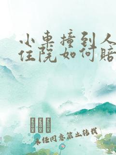小车撞到人受伤住院如何赔偿