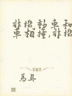 非机动车和机动车相撞,非机动车全责
