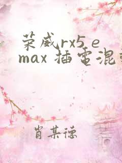 荣威rx5 emax 插电混动