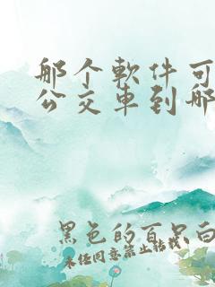 那个软件可以看公交车到哪里了