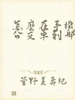 怎么在手机上看公交车到哪了