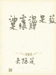 油电混是蓝牌还是绿牌
