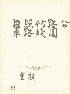 日照45路公交车路线图