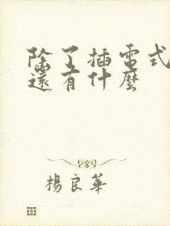 除了插电式混动还有什么