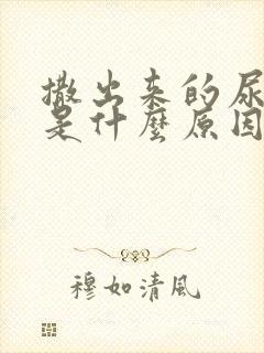 撒出来的尿很黄是什么原因