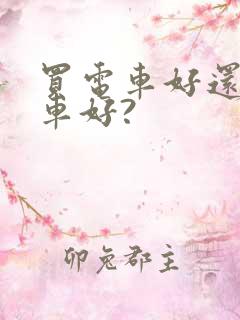 买电车好还是油车好?
