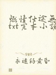 燃情仕途无删减txt完本小说资源