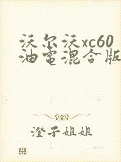 沃尔沃xc60油电混合版价格