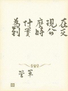 为什么现在看不到实时公交了