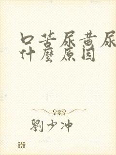 口苦尿黄尿臭是什么原因