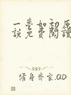 一梦如初原著小说免费阅读