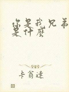 你是我兄弟结局是什么