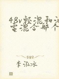 48v轻混和油电混合哪个好