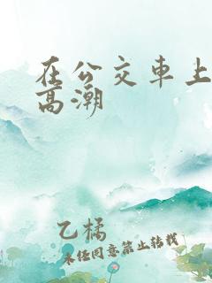 在公交车上被插高潮