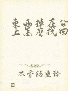 东西掉在公交车上怎么找回来