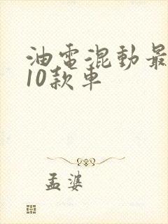油电混动最好的10款车