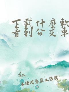 下载什么软件能看到公交车到哪了