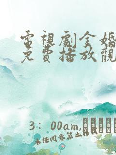 电视剧金婚全集免费播放观看