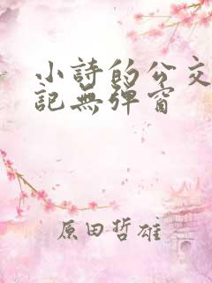 小诗的公交车日记无弹窗