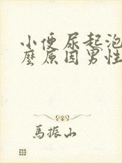 小便尿起泡是什么原因男性
