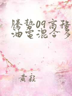 腾势09商务车油电混合多少钱