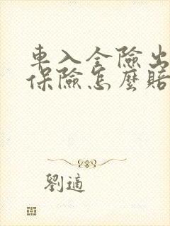 车入全险出车祸保险怎么赔偿