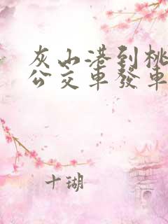灰山港到桃江的公交车发车时间