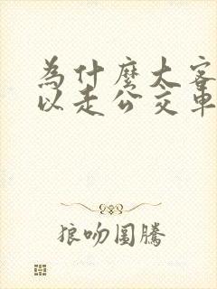 为什么大客车可以走公交车道