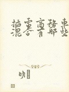 插电商务车油电混合有哪些