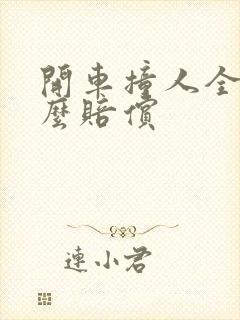 开车撞人全责怎么赔偿