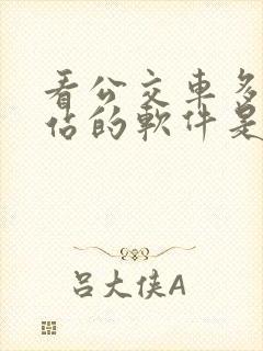 看公交车多久到站的软件是什么