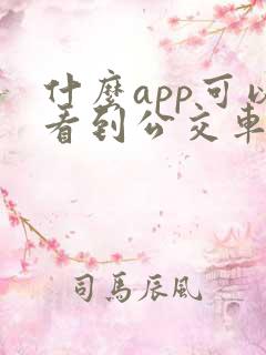 什么app可以看到公交车到站时间