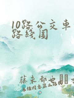 10路公交车的路线图
