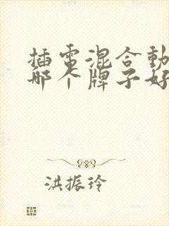 插电混合动力车哪个牌子好