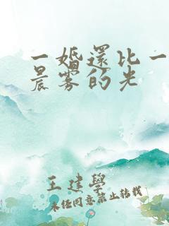 一婚还比一婚高晨雾的光