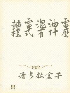 插电混油电混增程式有什么区别