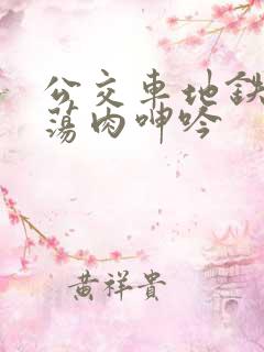 公交车地铁高h荡肉呻吟