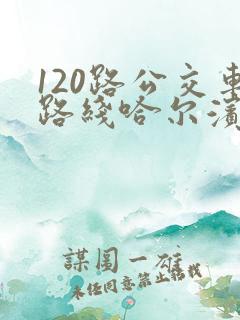 120路公交车路线哈尔滨