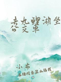 去九鲤湖坐几路公交车