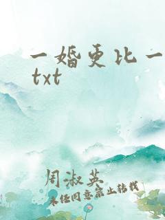 一婚更比一婚高 txt