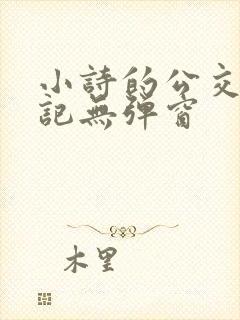 小诗的公交车日记无弹窗