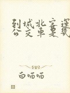 到城北客运站的公交车是几路
