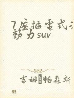 7座插电式混合动力suv